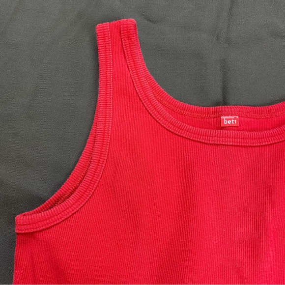 Vintage Basic Red Tank Top S - Picture 3 of 4